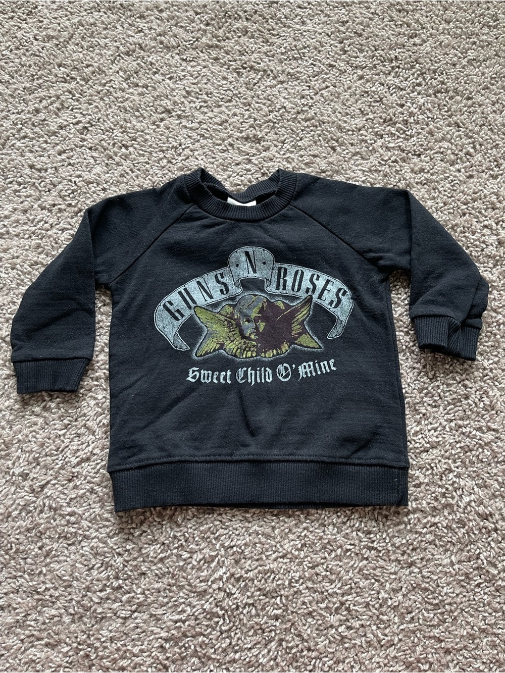 💥 Mix & Match - 5 for $25 💥 Toddler Black Sweatshirt - 'Sweet Child O' Mine'